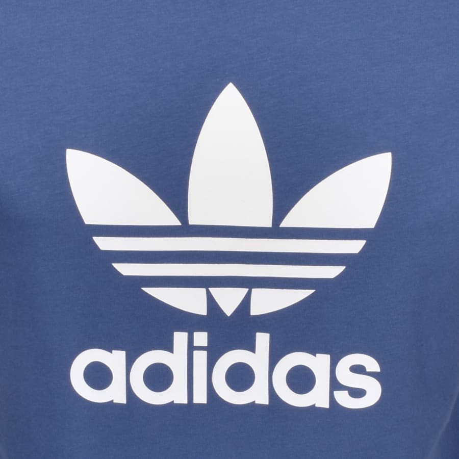 Alternative Image for Productadidas Originals Trefoil T Shirt Blue3